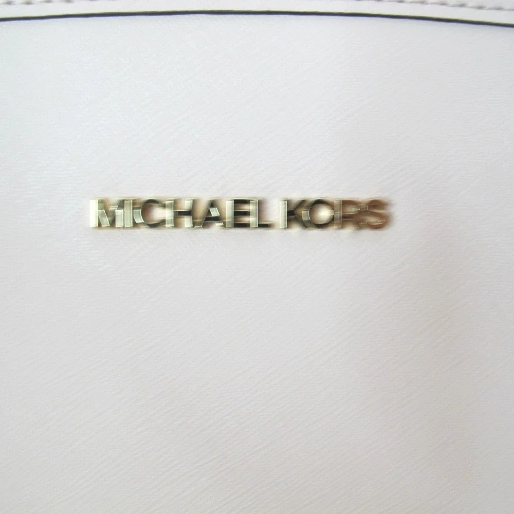 Michael‎ Kors Medium Jet Set Saffiano Leather Top-Zip Multifunction Tote Handbag